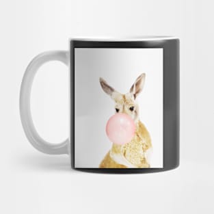 Kangaroo print, Bubble gum, Nursery art, Kangaroo wall art, Animal, Kids room, Modern art, Wall decor Mug